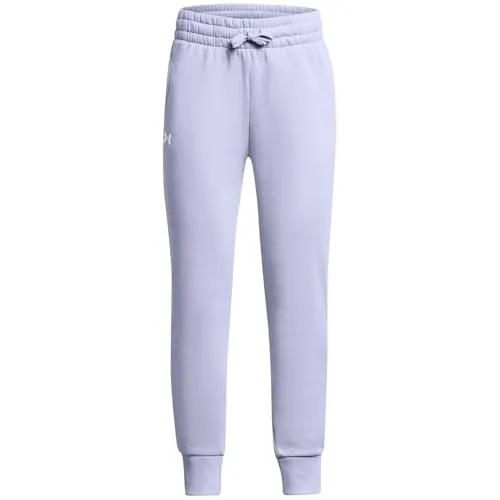 Under Armour Rival Fleece Joggers - celeste white S - Lange Laufhosen für Kinder, ultraweiches Fleece für warmen Tragekomfort, ideal für jede Gelegenheit mit elastischem Bund und seitlichen Taschen.