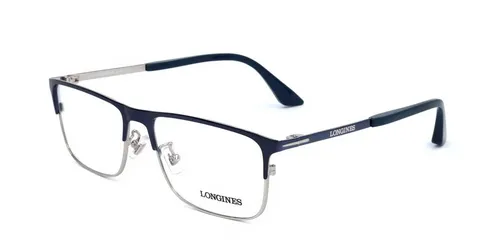 Longines LG5005 H 090 SHINY BLUE Herren Brille - Brillenfassungen für Herren, klassischer Rahmen in elegantem Shiny Blue, ideal für stilbewusste Träger.