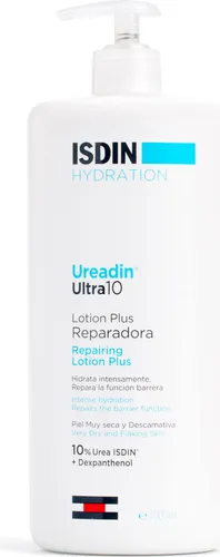 Isdin Ureadin Ultra10 Lotion Plus 1000 ml - Bodylotion mit 10% Urea, spendet intensive Feuchtigkeit und unterstützt die Regeneration der Hautbarriere für geschmeidige, geschützte Haut.