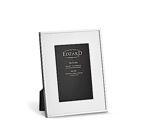 EDZARD Bilderrahmen Rimini, edel versilbert 10 x 15 cm in silber von Edzard