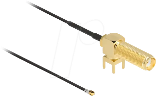 DELOCK 12031 - Antennenkabel, SMA 90° PCB Buchse / MHF 4L Stecker