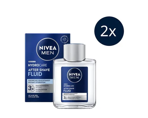 Nivea Men After Shave Lotion Protect & Care After Shave Fluid 2 x 100ml, 2-tlg., 2 x 100 ml