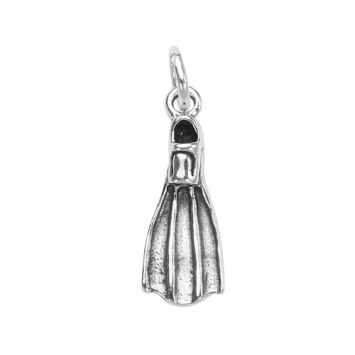 TheCharmWorks Sterling-Silber Taucher Flosse CharmAnhänger | Silver Diver Charm