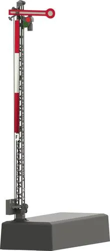 Märklin 70394 H0 Formsignal 1flügelig - Signale & Soundmodule für Modelleisenbahnen, detailgetreues Fertigmodell mit durchbrochenem Gittermast und realistischem Farbwechsel von Rot auf Grün.