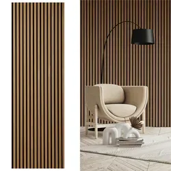 Akustikpaneel Eiche: Schallabsorbierendes Design - Wand & Decke: Hochwertiges Akustikpaneel aus Eiche, reduziert Geräusche und verbessert die Raumakustik.