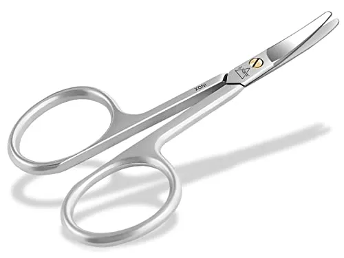 Babyschere Kinder-Nagelschere gebogen mit abgerundeten Enden für Babys und Kleinkinder Rostfreier Edelstahl Extra Kleine Maniküre Pediküre Schere für eine präzise Nagelpflege für Hände und Füße 8 cm