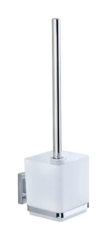 Wenko WC-Bürste Vacuum-Loc Quadro, weiß - WC-Bürsten & Halter, mit innovativem Vacuum-Loc Saug-System für einfache Wandmontage und schafft Bodenfreiheit rund um die Toilette.