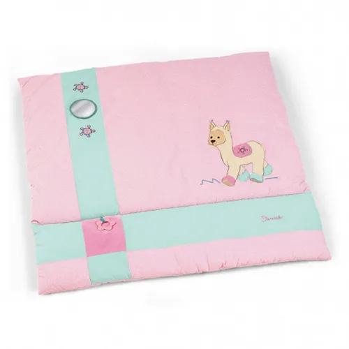 Sterntaler Krabbeldecke 9101953 - Kuschelige Spielmatte - Spiel- & Puzzelmatten aus weicher Baumwollmischung, ideal für Babys zum Krabbeln und Spielen, in zartem Rosa.