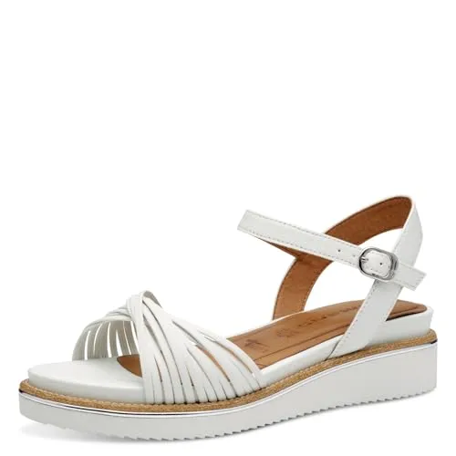 Tamaris Damen Klassische Ballerinas, Frauen Flats,Comfort Lining,TOUCHit-Fußbett,Slip-ons,klassisch elegant,Ballerinen,White,36 EU