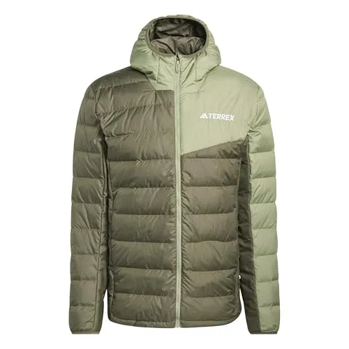 adidas Terrex Multi Light Down CLIMAWARM Kapuzenjacke in braun von adidas