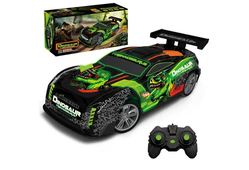 Esun RC-Auto Ferngesteuertes Dinosaurier Auto ab 3 4 5 6 8 Jahre, RC Drift Car 1:18 (SET, 2.4GHz Ferngesteuerter Monstertruck), RC Auto Kinder mit LED-Leuchten Drift RC Car