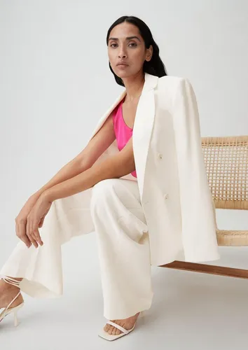 comma Jackenblazer Indoor-Blazer Langer Blazer aus Viskosemix