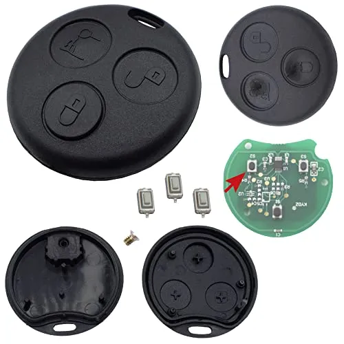 Smart Autoschlüssel Schlüsselgehäuse für FORTWO MC01 450 + 3X Mikrotaster NEU