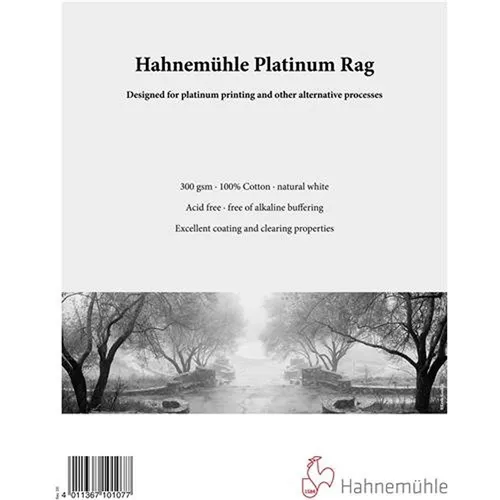 Hahnemühle Platinum Rag 8 x 10 inches 25 sheets for platinum and alternative pro