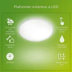 XXXL LED-Deckenleuchte 25x25x2.3 cm - Lampen & Leuchten, energieeffiziente Deckenleuchte mit modernem Design für eine optimale Ausleuchtung Ihres Raumes.