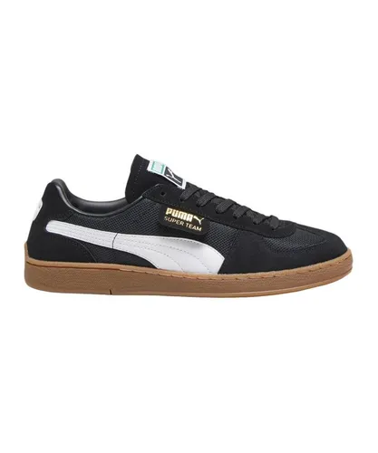 Puma Super Team Og Herren Sneakers Schuhe [390424 08] - Schwarze Herren Sneaker aus Echtleder, ideal für sportliche Aktivitäten und den Alltag, mit klassischem Schnürsenkelverschluss für optimalen Halt.