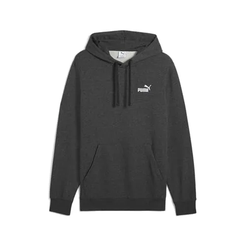 PUMA Essentials Small No. 1 Logo Hoodie Herren - Herren-Sweatshirt in grau mit gesticktem No. 1 Logo, verstellbarer Kapuze und optimalem Sitz für maximalen Komfort und zeitlosen Style.