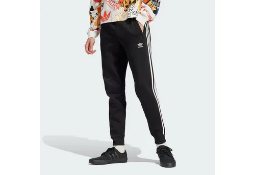 adidas Originals Sweatpants mit Label-Stitching in Black, Größe XS - Trainingshosen mit lockerer Passform, aus atmungsaktivem Baumwoll-Mix, ideal für Komfort und Entspannung, inklusive praktischen Eingrifftaschen.