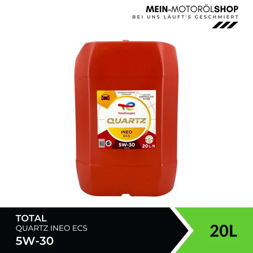 Total Quartz Ineo ECS 5W-30 Motoröl 20 Liter für Peugeot und Fiat