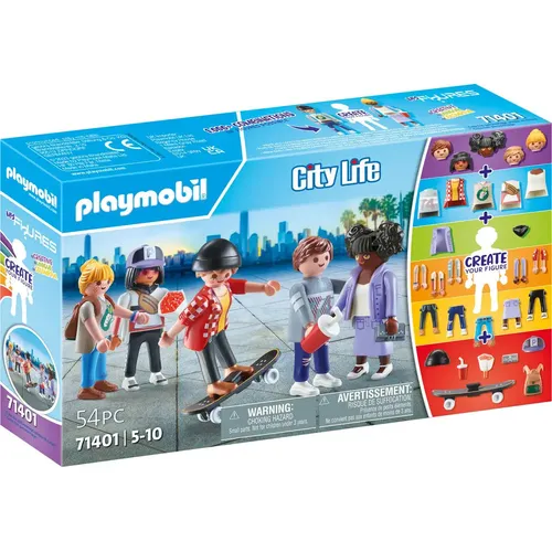 PLAYMOBIL My Figures 71401 Fashion - Kreatives Spielset mit 5 individuell gestaltbaren Figuren und zahlreichen Accessoires für endlosen Spaß und modische Trends