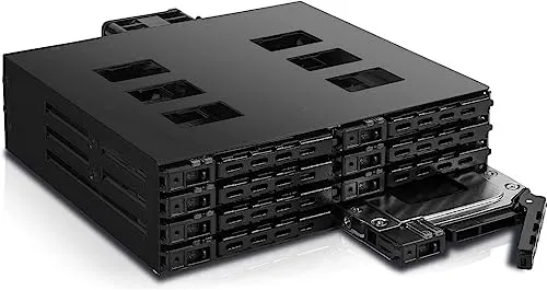 FANTEC MR-SA1082 Internes RAID-Gehäuse - Backplane und RAID-Gehäuse, unterstützt SATA und SAS mit bis zu 600MBps für schnelle Datenübertragungen und zuverlässige Speicherung.