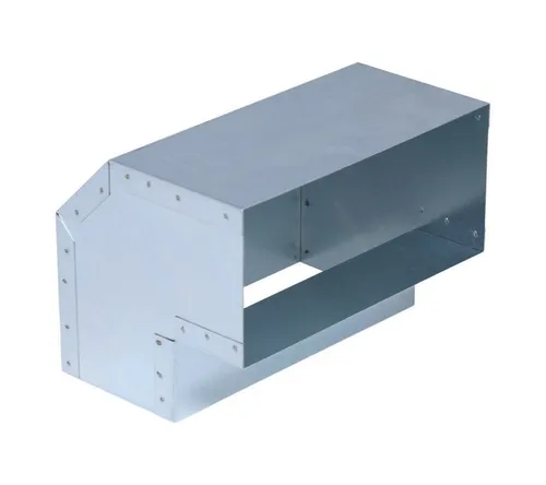 Subtiel Lüftungsschacht Flachkanal Übergang Wand-Boden, 20x15x15 cm