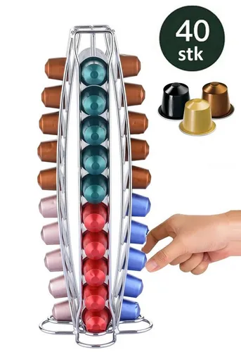 Rungassi Kapselhalter Kaffeekapsel Ständer Kapselspender Kapselhalter für 40 Kapseln