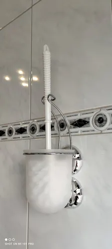⭐WC GARNITUR ROSTFREI CHROM WANDMONTAGE WENKO® Wandbefestigung KLOBÜRSTE Bürste⭐