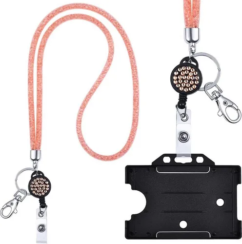 WEBBOMB Schlüsselanhänger Kristall Lanyard + Jojo Set + Kartenhalter Umhängeband Schlüsselband