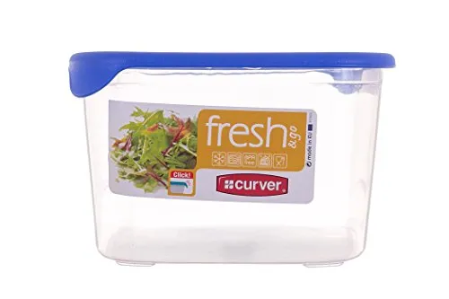 Produktbild Curver 00556-139-01 Rechteckige Frischhaltedose Fresh und Go, 3,0 L, transparent/blau