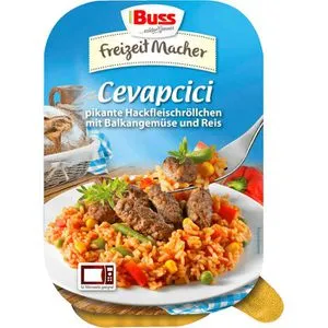 Buss Fertiggericht Freizeitmacher Cevapcici, 300g