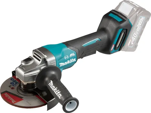 Makita Winkelschleifer GA036GZ XGT, 150mm, 40V - Akku betrieben - Schleifmaschine mit 150mm Scheibendurchmesser, bürstenlosem Motor für mehr Ausdauer und Sicherheitsfunktionen wie Motorbremse und Wiederanlaufschutz.