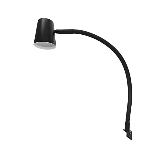 kalb LED Bettleuchte schwarz - 360° drehbar & dimmbar - Schreibtischlampen mit 360° drehbarem Leuchtenkopf für indirekte Beleuchtung, flexibler Flexhals und angenehmer Silikon-Oberfläche. Ideal für modernes Wohnen.