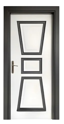 Moderne Innentür BY-503 in Weiß - Elegante Kompletttür für jeden Raum, mit hochwertiger PVC-Beschichtung und praktischer Einzeltür-Konfiguration. Ideal für Wohn- und Arbeitsbereiche.