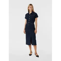 comma Midikleid Kleid Tailliertes Kleid aus elastischem Denim blau 42 EU