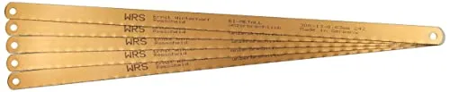 WRS Metallsägeblätter/Handsägeblätter/Bügelsägeblätter 300 mm, HSS-Bi-Metall, hochflexibel, universell für Stahl/Edelstahl/NE-Metalle usw. -MADE IN GERMANY-, Größen Name: - Inhalt: 5 Stück -