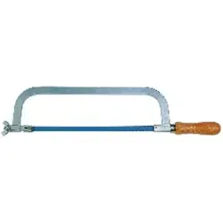 Metallsägebogen 300mm - Sägen: Hochwertiger Metallsägebogen nach DIN-Norm 6473 A, mit ergonomischem Holzgriff für angenehme Handhabung und Vielseitigkeit durch wechselbare Sägeblätter.