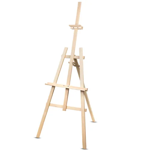 Malstaffelei 150cm aus Buchenholz - Staffelei aus stabilem, ökologischem Holz, klappbar für einfachen Transport und Lagerung, ideal für Künstler und Hobbyisten.