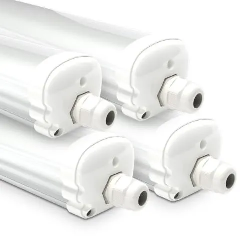 HOFTRONIC 4er Pack LED Feuchtraumleuchte 120cm IP65 von HOFTRONIC