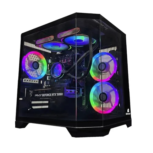 NitroPC - PC Gaming Advanced Gold (Intel Core i5 12400F 4.40GHz, RTX 3050 8GB, RAM 16GB, M.2 1TB, Windows 11, WiFi) Desktop-PC, Gaming-PC (Schwarz)