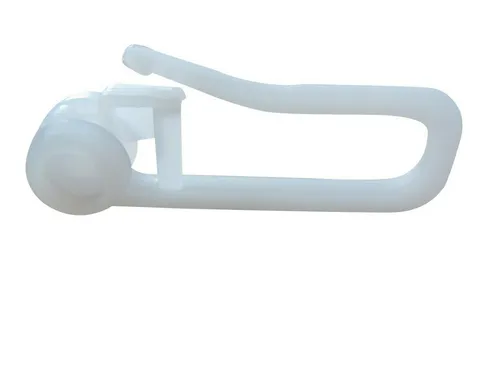 rewagi Gardinenröllchen mit langem Haken, Ø 8mm in weiß von rewagi