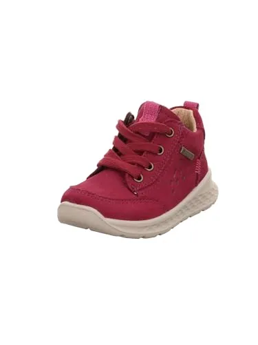 Legero Stiefelette Leder BREEZE ROT/PINK NUBUK - Schnürer für Kleinkinder, Modell Breeze in rot/pink, aus weichem Nubuk- und Velourleder für maximalen Tragekomfort und ideal zum Laufen lernen.