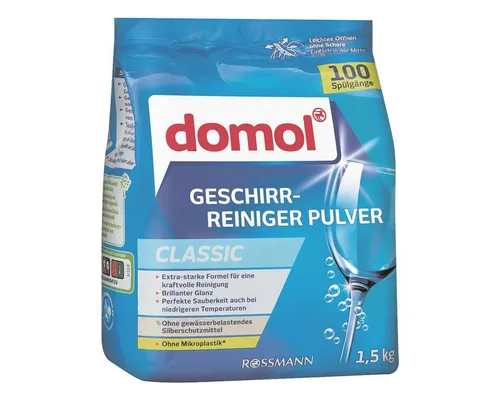 Domol Classic Spülmaschinenpulver 1,5 kg – 100 Spülgänge