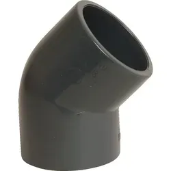 Winkel 45° Pvc-u 25 Mm Klebemuffe 16 Bar, Grau - Mega