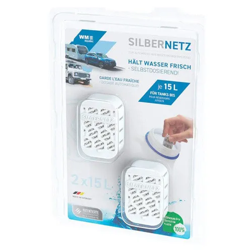 WM aquatec 2x Silbernetz bis 15 Liter Tank 2er-Set Wasserkonservierung