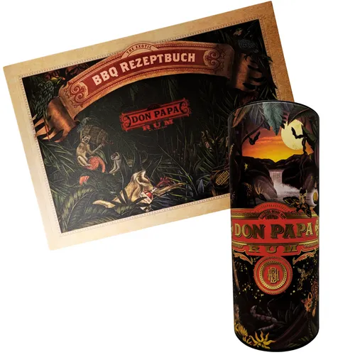 LEER-TUBE Don Papa Rum 7 Ethereal Tube + original Don Papa BBQ Rezeptbuch