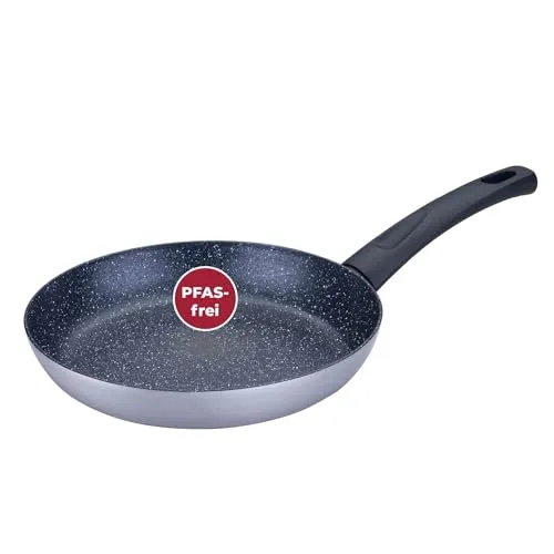 FACKELMANN Bratpfanne Essential Crisp Ø 24 cm - Bratpfanne aus recyceltem Aluminium mit keramischer Antihaft-Beschichtung, pflegeleicht und für alle Herdarten geeignet, ideal für gesundes Kochen ohne PFAS.
