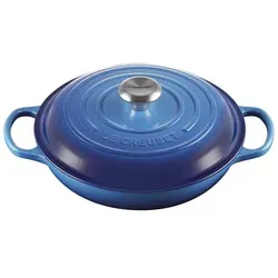 Le Creuset Signature Gusseisen Gourmet-Profitopf, Ø 30 cm - Kasserolle für alle Herdarten, ideal zum Eintopfkochen für 4-6 Personen, gleichmäßige Wärmeverteilung und einfache Reinigung - Made in France.