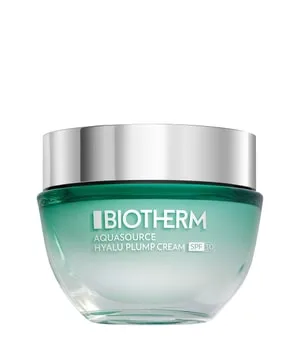 Biotherm Aquasource Hyalu Plump Cream SPF30 - 50 ml Gesichtscreme - Leichte Feuchtigkeitscreme für das Gesicht mit 48 Stunden Hydration und hohem UV-Schutz. Die Gel-Creme-Formel sorgt für ein pralleres Hautgefühl und unterstützt die Hautbarriere.