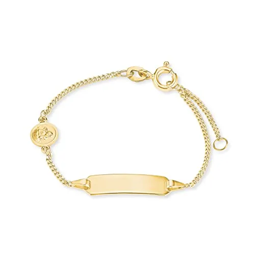 Amor Identarmband für Mädchen, 12+2 cm, Gold von Amor